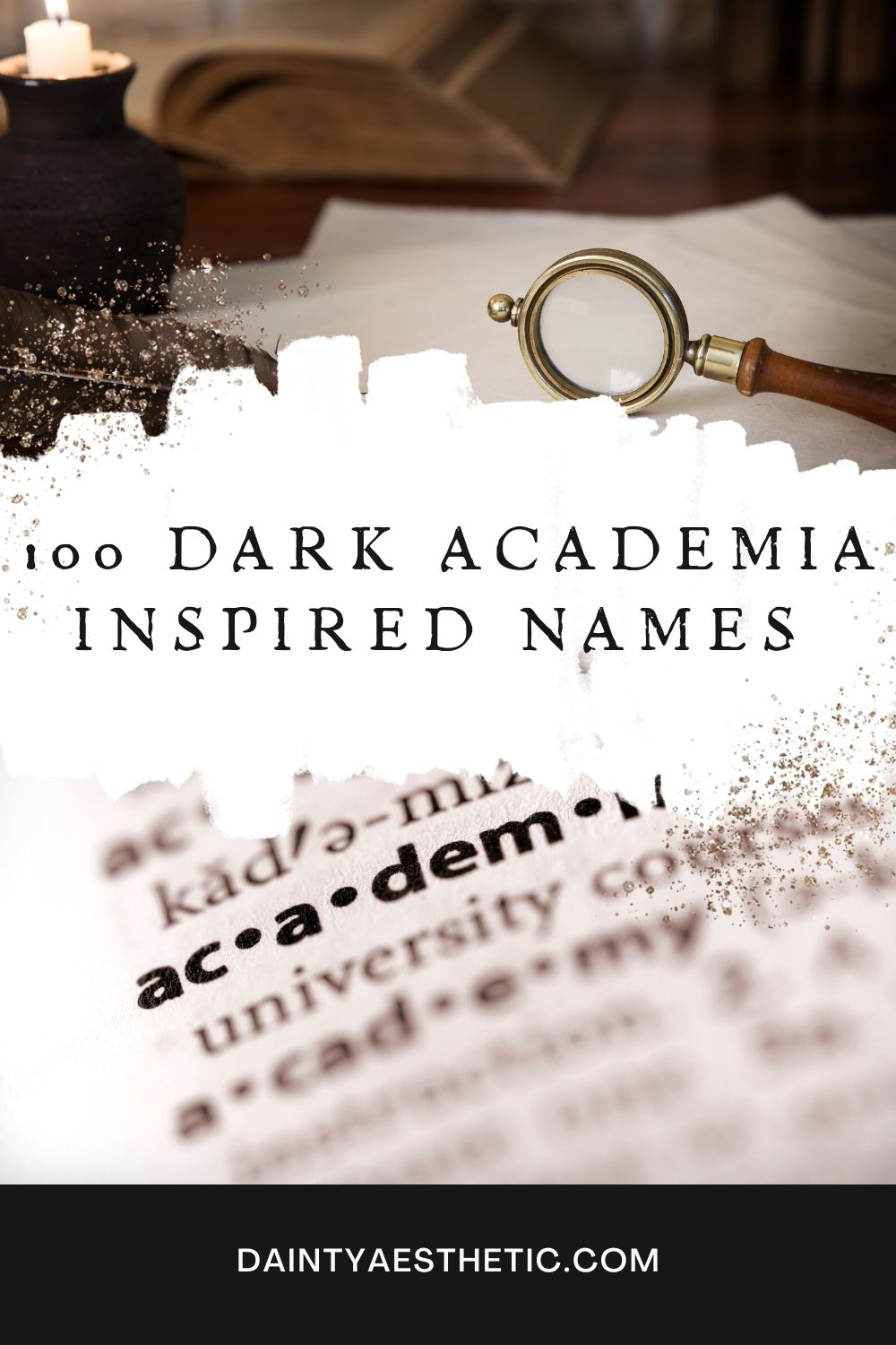 Dark Academia Inspired Names - title post